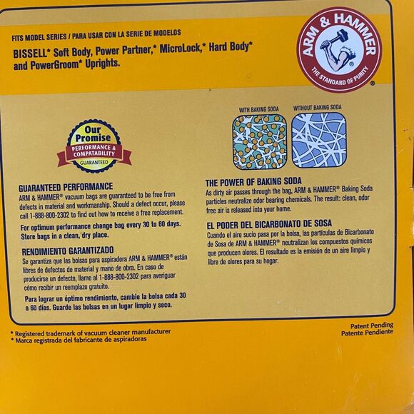 Arm and Hammer Bissel 2 Vacuum Bags 3 Pack Odor Eliminating Unopened - Picture 10 of 12